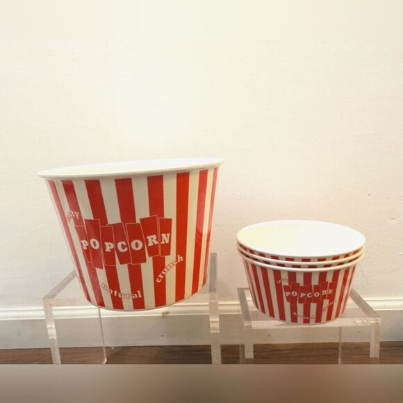 Popcorn Buckets Set, Large and 3 Small - Picture 1 of 12
